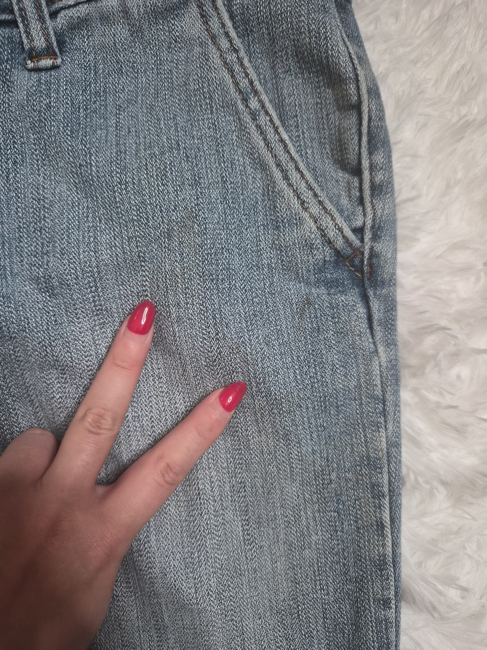 Vintage Y2K Dollhouse Jeans Cropped Capri Wave Wash Size 7 Cuffed Spring Summer - Picture 8 of 12